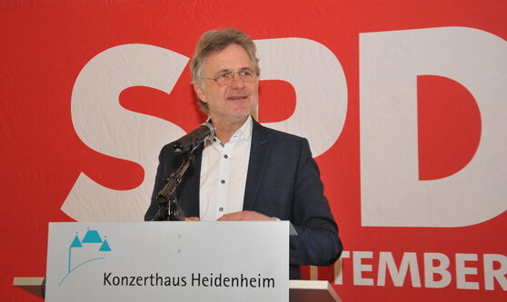 Dr. Frank Mentrup, Oberbürgermeister der Stadt Karlsruhe, beim Neujahresempfang im Heidenheimer Konzerthaus